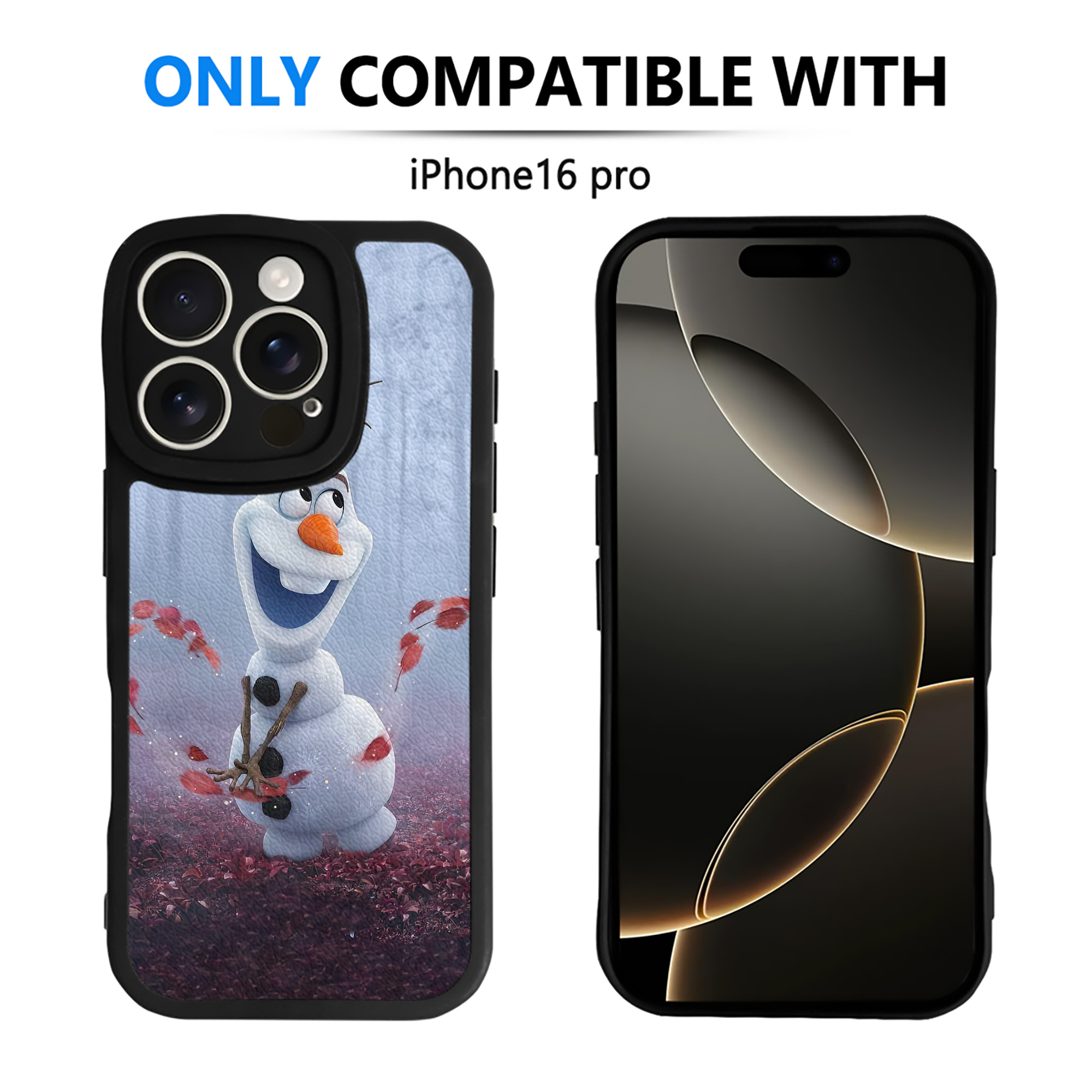 （画像用） アナと雪の女王 アンナ エルサ Frozen Anna Elsa 【iPhone 16シリーズ対応】シリコンスマホケース（レザー調） 材質：シリコン